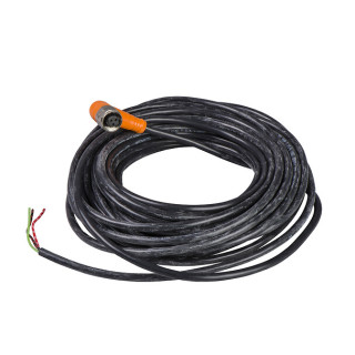 Pre wired connectors XZ, elbowed female, 1/2"20 UNF, 3 pins, cable PVC 5 m, XZCPA1965L5