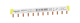 Acti9 - comb busbar - 1L - 18 mm pitch - 12 modules - 100A main