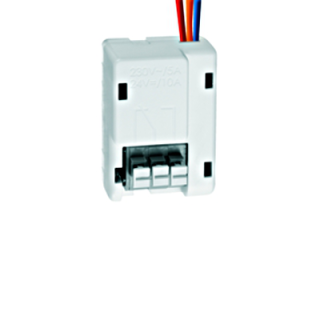 PROTECTOR K switching relay, 24VDC/10A, 230VAC/5A, white