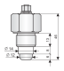 CNP-18F-10-M elektrods, M18x1.5, +130C, Dinel alt_view_2