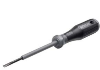 Screwdriver SIRIUS partially insulated, titanium gray Dimensions 3.0 x 0.5 x 100 for actuating the spring-type terminals main