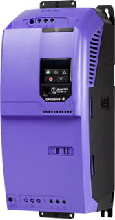 Variable frequency drive, Optidrive E3, 22 KW, 3 PH in, 3 PH out, 46A, 380-480V, Internal EMC Filter, IP20, Invertek Drives, ODE-3-440460-3F42 main