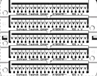 Marking tags 100x 'V'