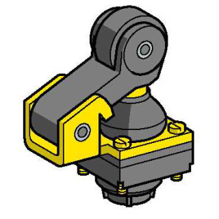 Конечный выключатель head, ZCKD, thermoplastic roller lever plunger with protective boot, ZCKD219
