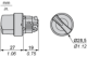 Head for selector switch, Harmony XB4, metal, black, 22mm, 2 positions, spring return from right to left alt_view_4