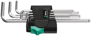 950/7 Hex-Plus 1 L-key set, metric, chrome-plated, 7 pieces, 05022181001 Wera main