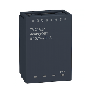 analogue output cartridge, Modicon M241, 2 analog outputs
