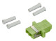 FO Coupler LC-Duplex, Plastic, OM5, ceramic, flange, HSELSK05LP Schrack Technik main