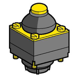 Конечный выключатель head, ZCKD, metal end plunger with boot, ZCKD109