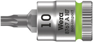 8767 A HF TORX® Zyklop bit socket with holding function, 1/4" drive, TX 10 x 28 mm, 05003362001 Wera main