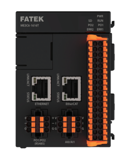 Fatek M-Avanced Motion PLC, 16DI/16DO NPN,16x HSC, 16x HSPSO, 2 AI, ETH, 2x ETHModbus maste main