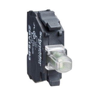 Light block, Harmony XB4, Harmony XB5, flashing, for head 22mm, universal LED, screw clamp terminals, 24V main