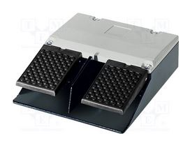 Momentary-contact foot switch, 2-pedal cable entry M25x1.5 IP65, 1 NO + 1 NC/..., 3SE2932-0AB20, Siemens main