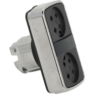 Head for double headed push button, Harmony XB4, metal, 22mm, without cap main